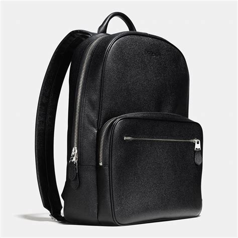 coach leather backpacks for men.